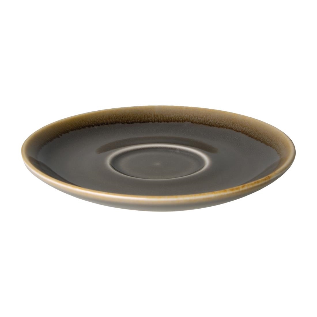 Olympia Kiln Cappuccino Saucer Smoke 140mm