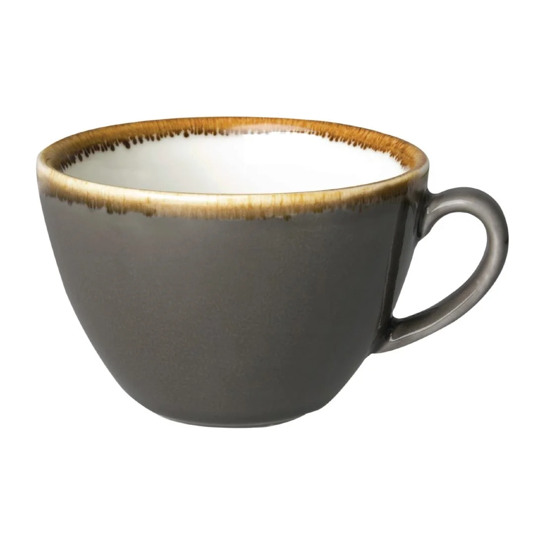 Olympia Kiln Cappuccino Cup Smoke 340ml - Image 2
