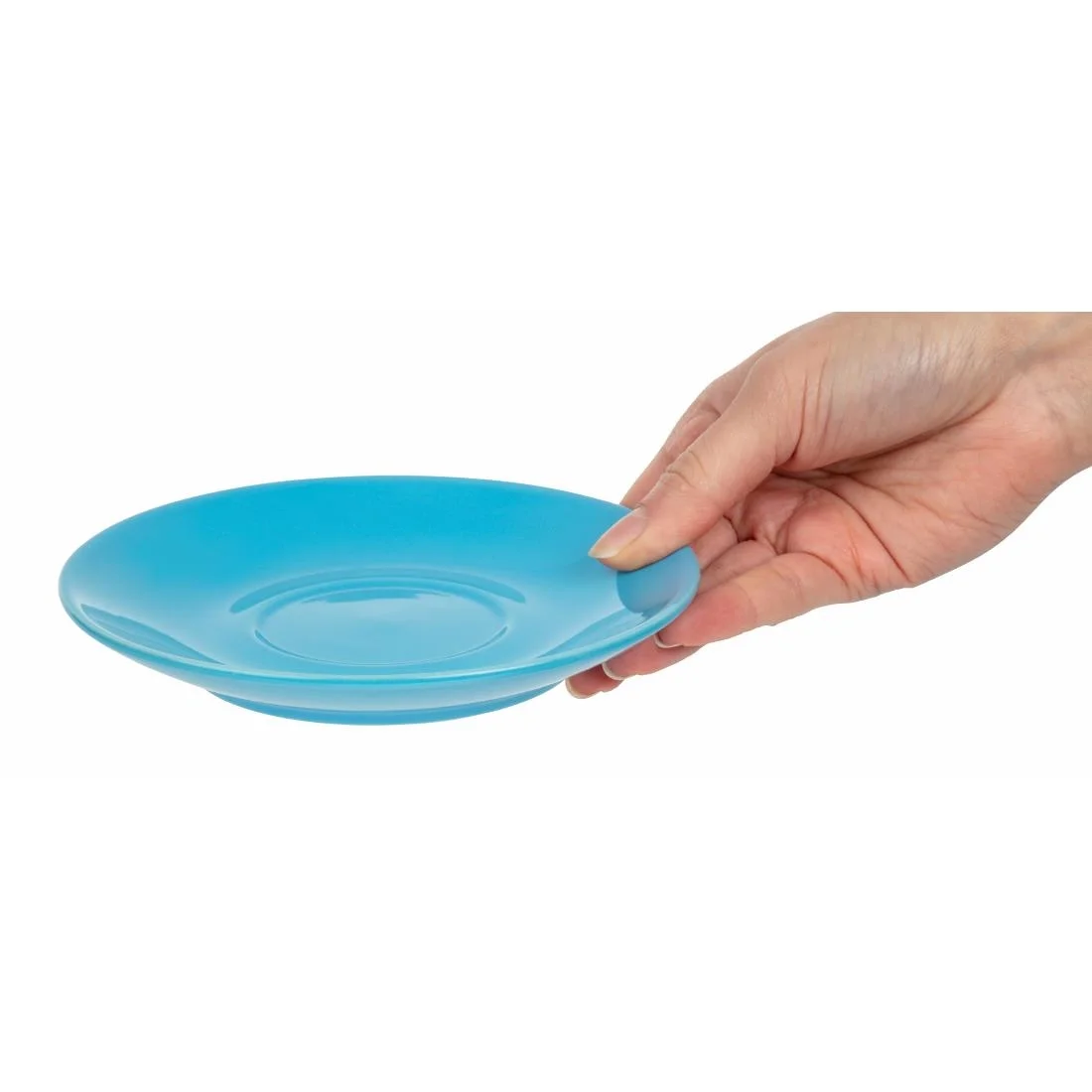 Olympia Cafe Saucer Blue 158mm - Image 5