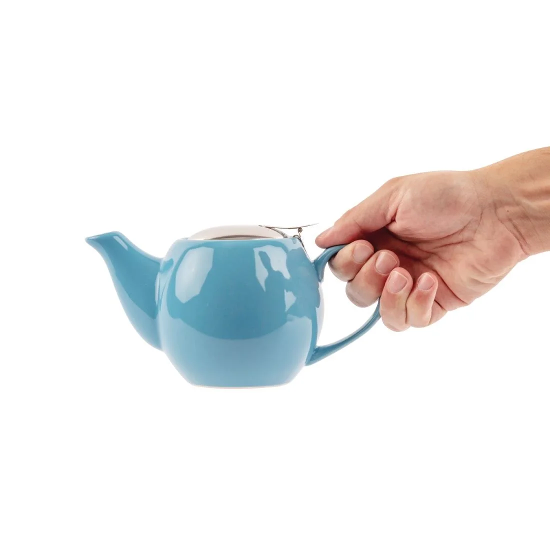 Olympia Cafe Teapot 510ml Blue - Image 5
