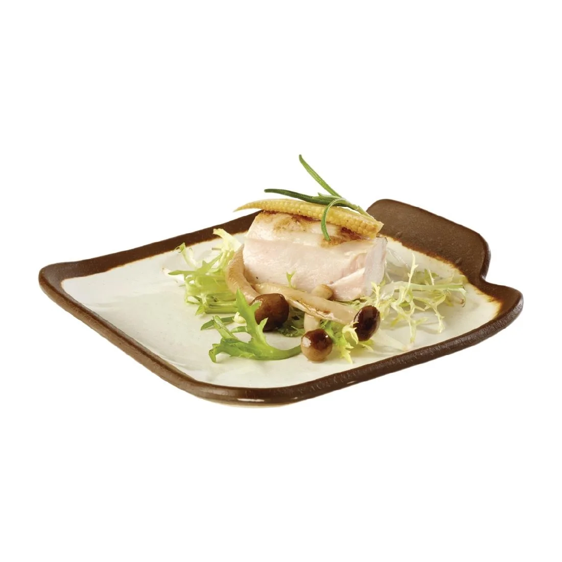 APS Crocker Square Platter Cream 140mm - Image 2