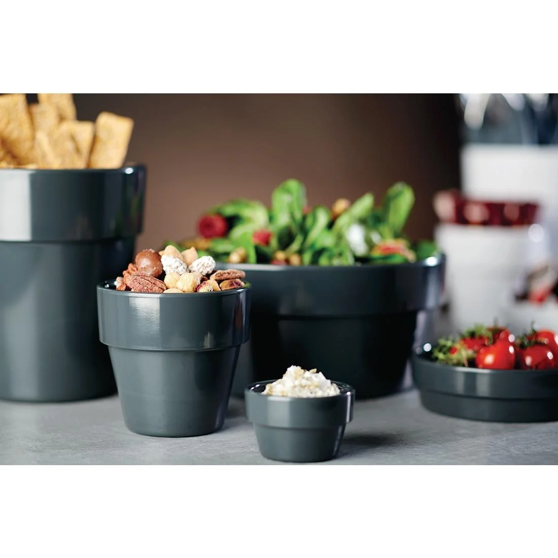 APS Flowerpot 60mm Grey - Image 3