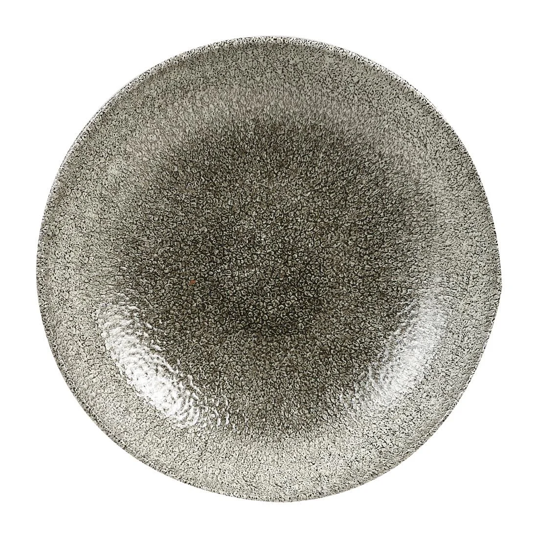 Churchill Studio Prints Raku Round Coupe Bowls Quartz Black 248mm - Image 2