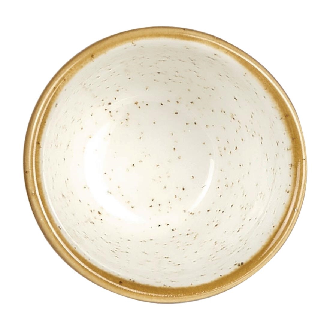 Churchill Stonecast Round Dip Pots Barley White Ripple 57ml