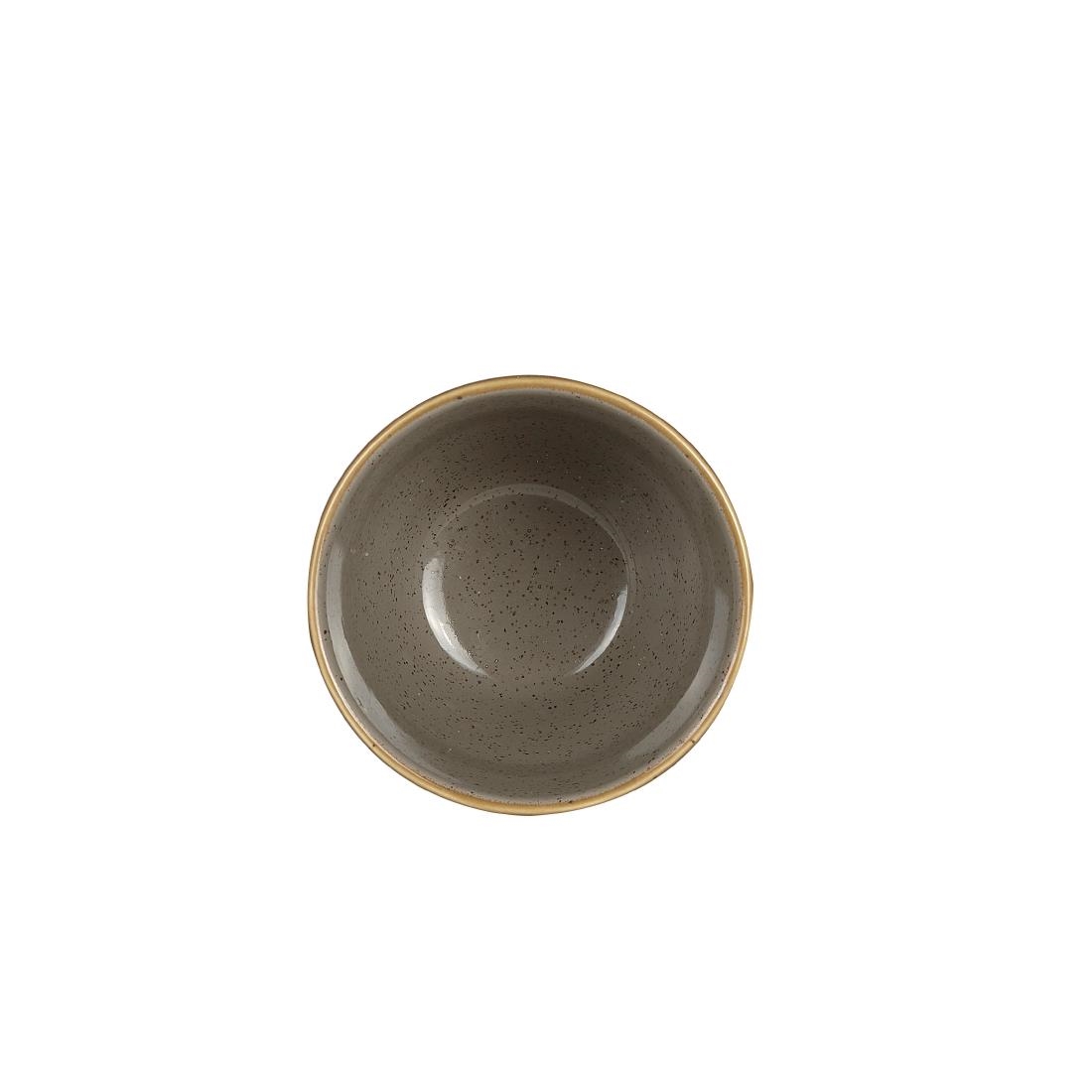 Churchill Stonecast Round Ripple Chip Mugs Peppercorn Grey 285ml
