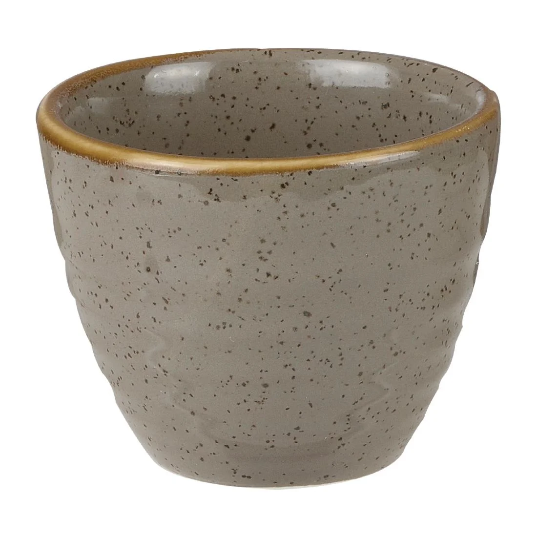 Churchill Stonecast Round Dip Pots Peppercorn Grey Ripple 57ml