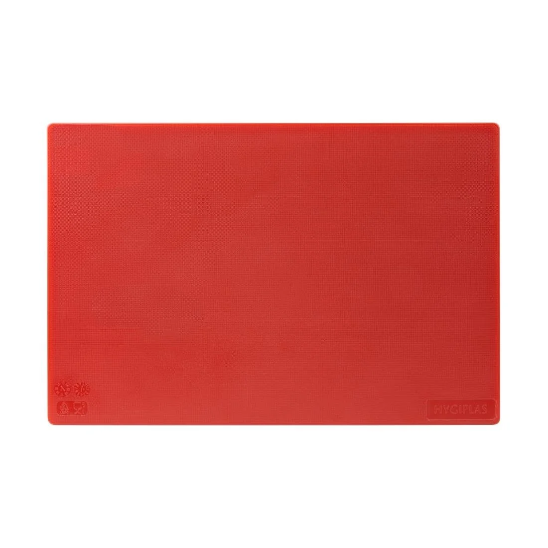 Hygiplas Low Density Antibacterial Chopping Board Red 450x300x10mm - Image 2