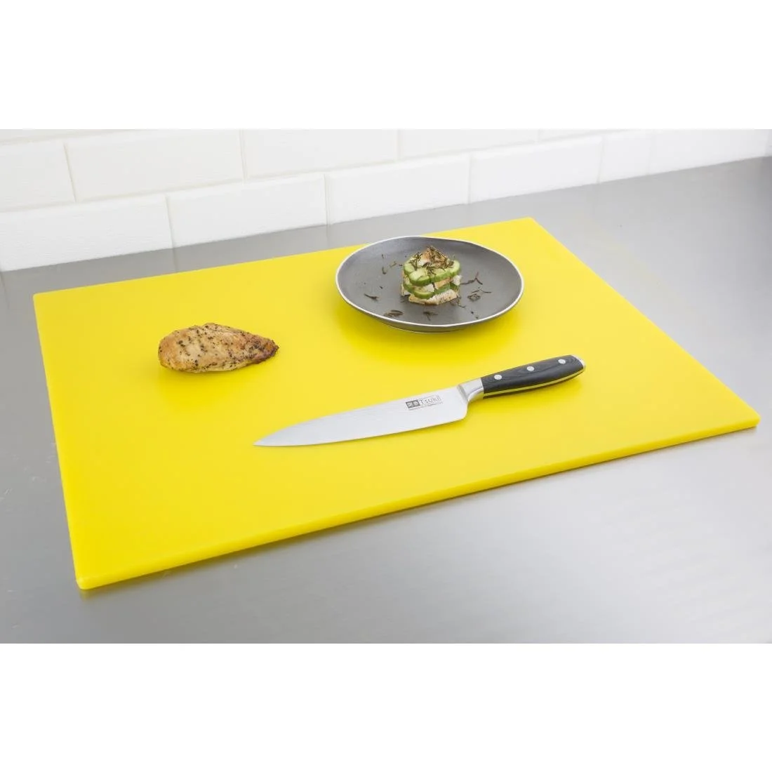 Hygiplas Low Density Yellow Chopping Board - Image 3
