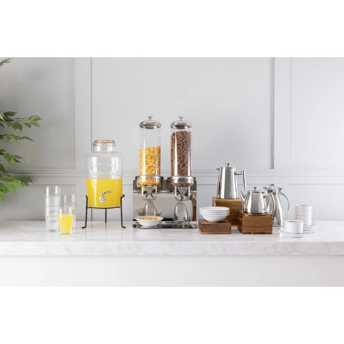 Olympia Insulated Stainless Steel Cafetiere 6 Cup