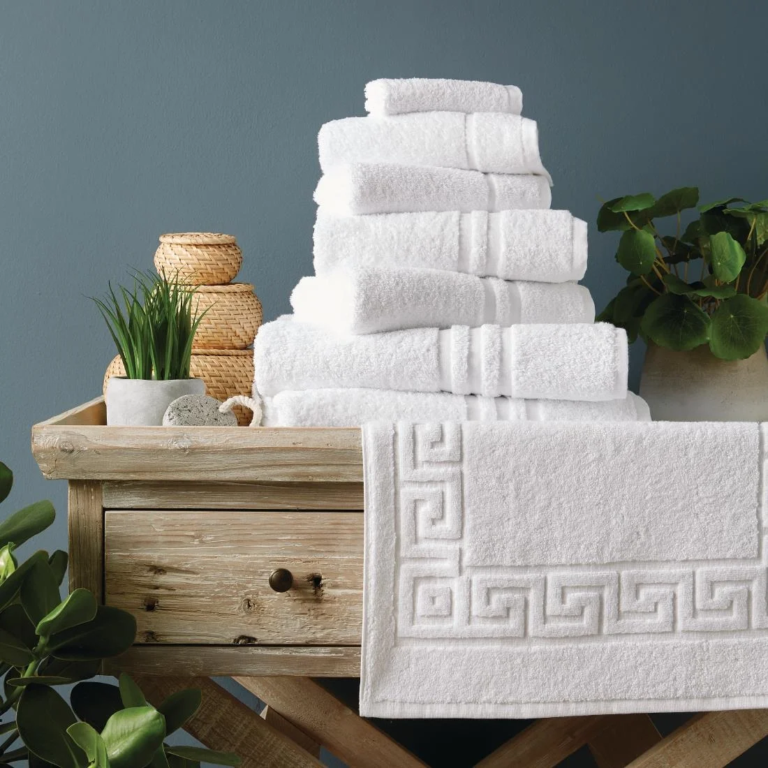 Eco Towel - White Bath Towel - Image 2