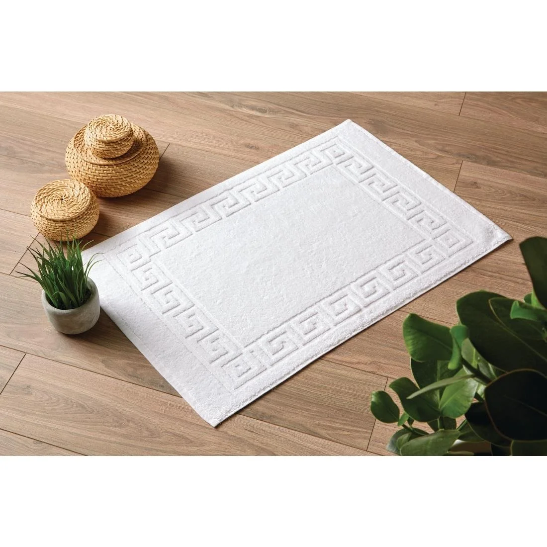 Mitre Eco Towel - White Bath Mat 500x760mm