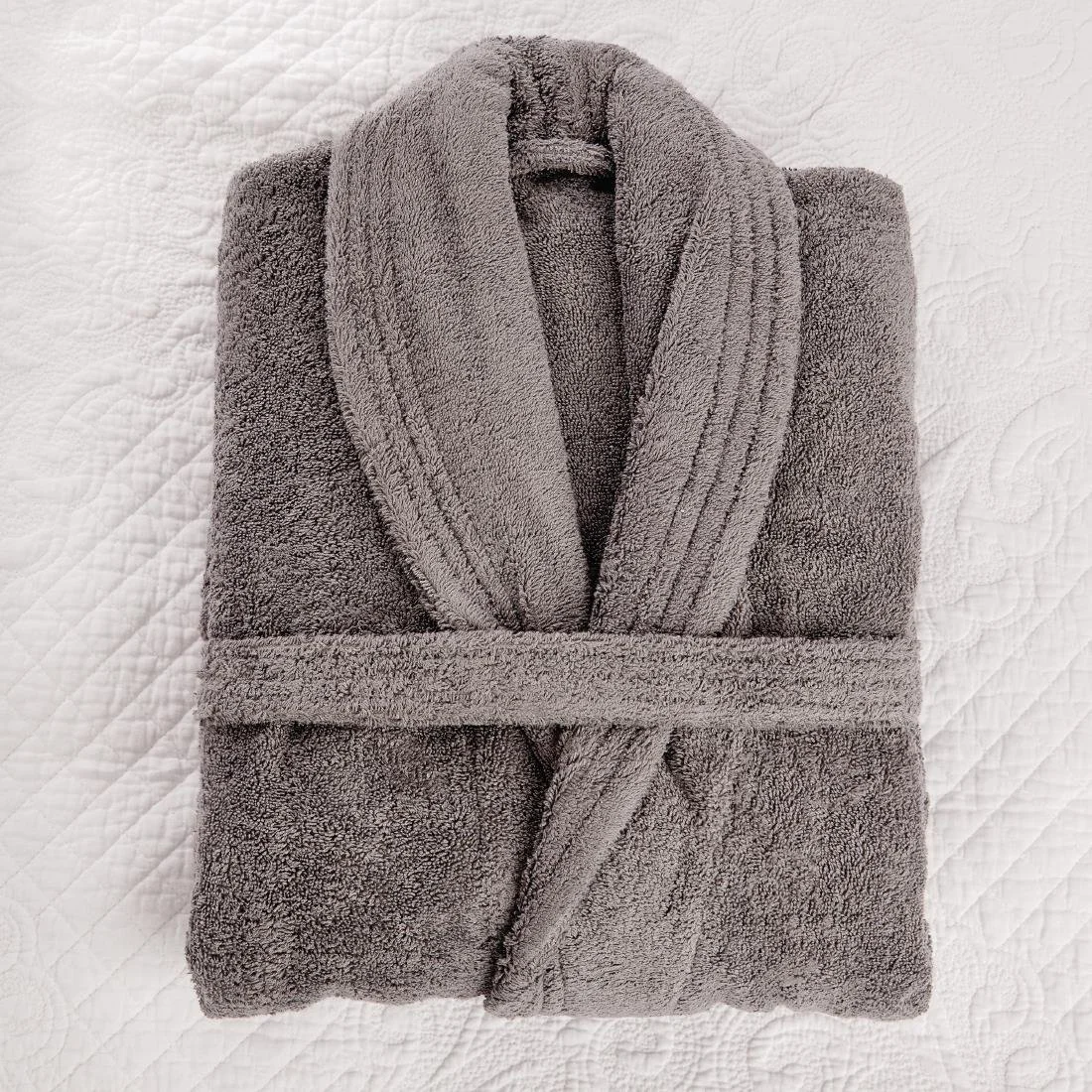 Luxury Curzon Bathrobe grey - Image 3
