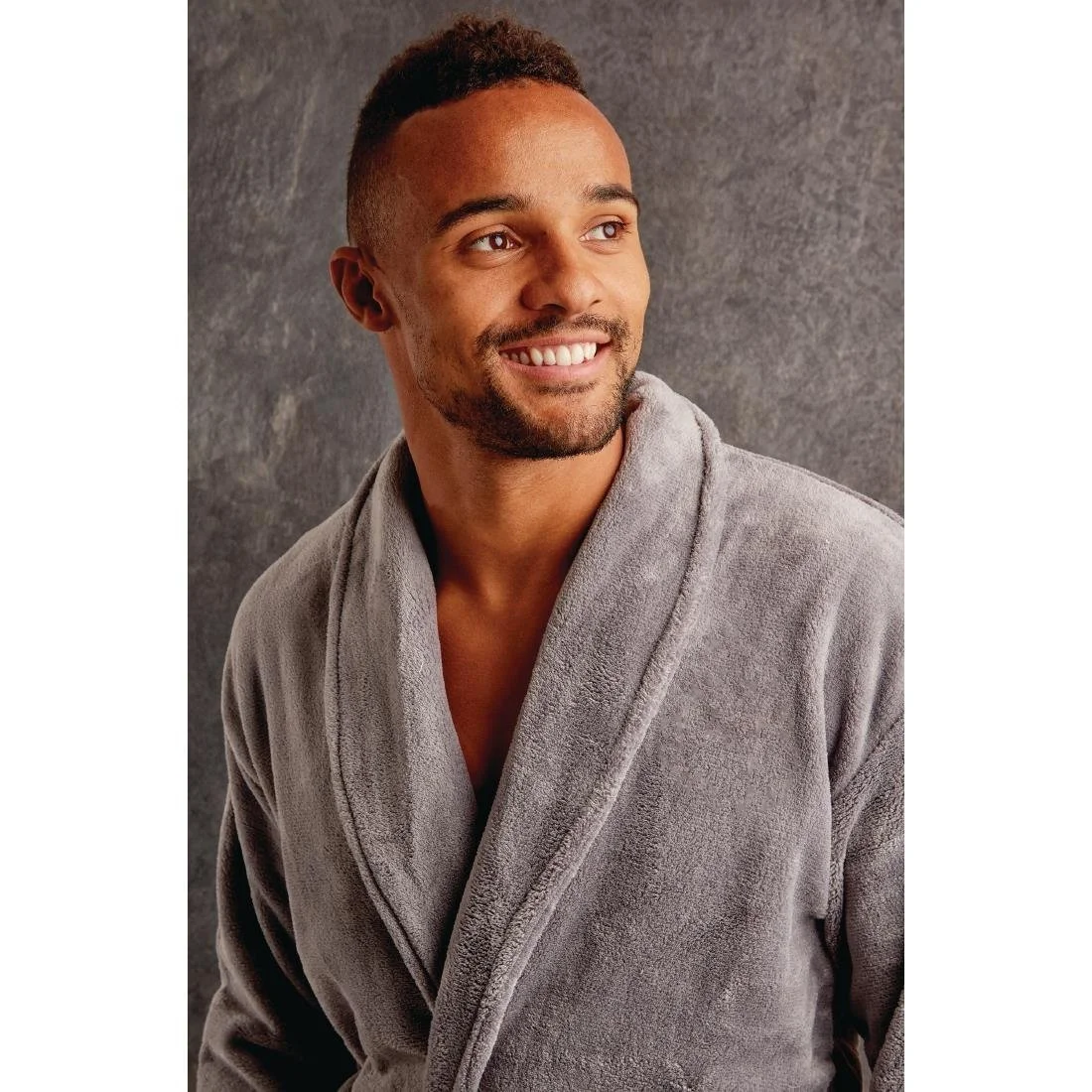 Mitre Comfort Vienna Bathrobe Grey L - Image 4