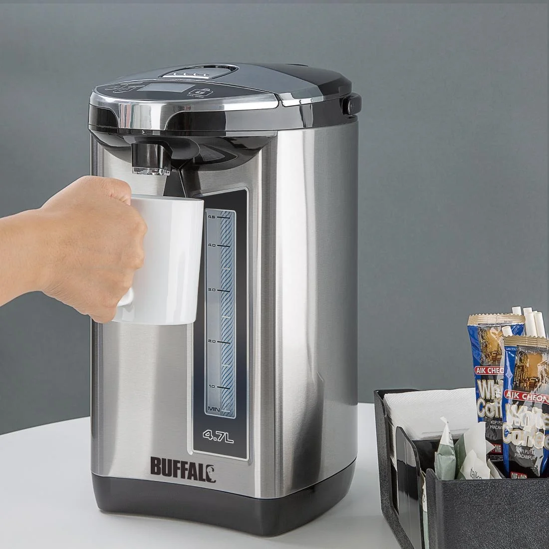 Buffalo Hands Free Electric Airpot 4.7Ltr - Image 6