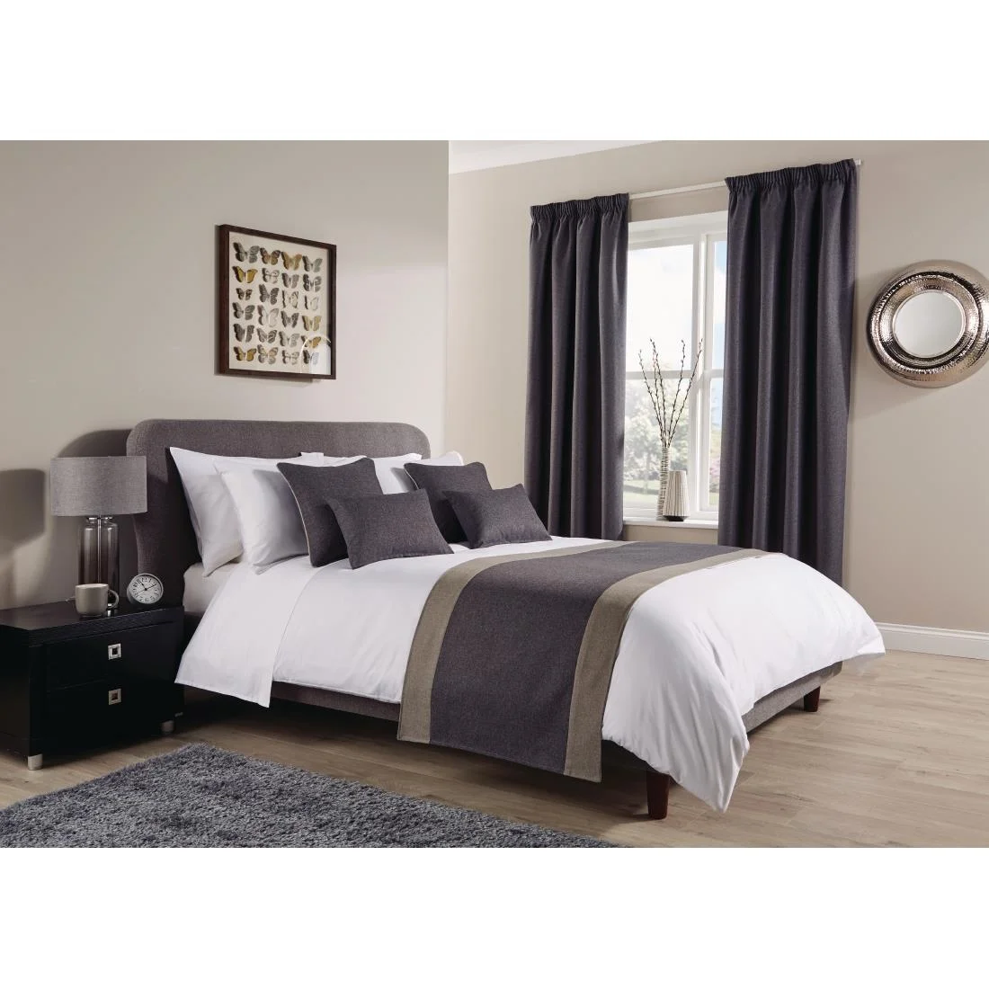 Mitre Comfort Tundra Bed Runners Pewter - Image 2