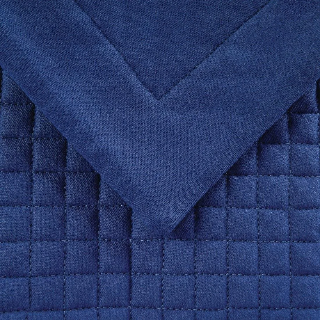 Mitre Essentials Quilted Waffle Bed Runner Denim - Image 2