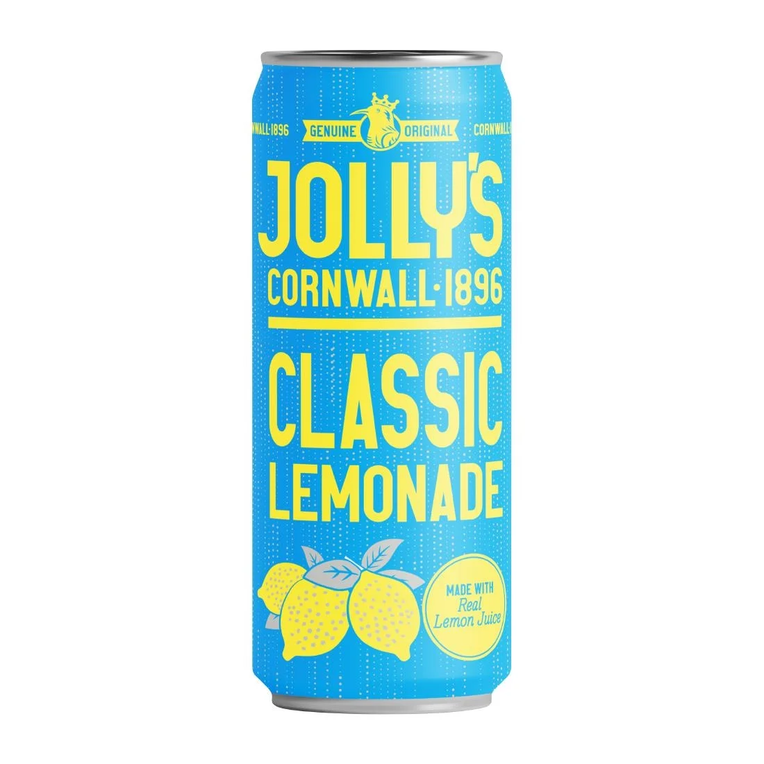 Jolly's Cornish Classic Lemonade Cans 250ml (24 Pack)
