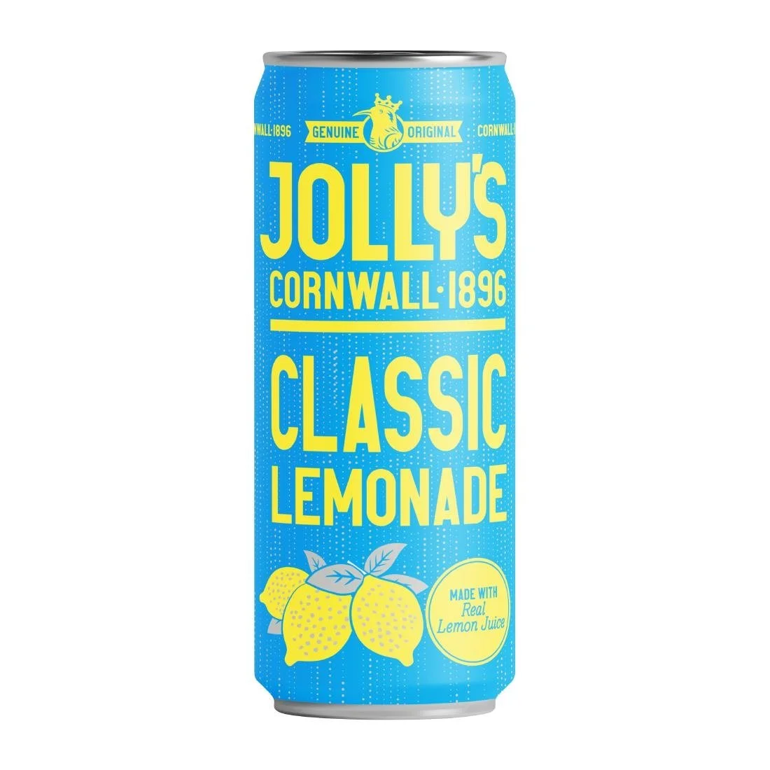 Jolly's Cornish Classic Lemonade Cans 250ml (24 Pack) - Image 1