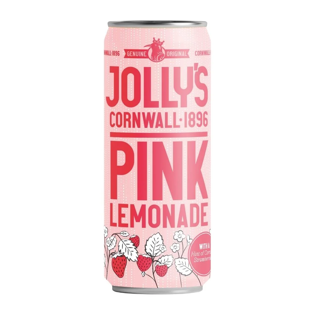 Jolly's Cornish Pink Lemonade Cans 250ml (24 Pack) - Image 1