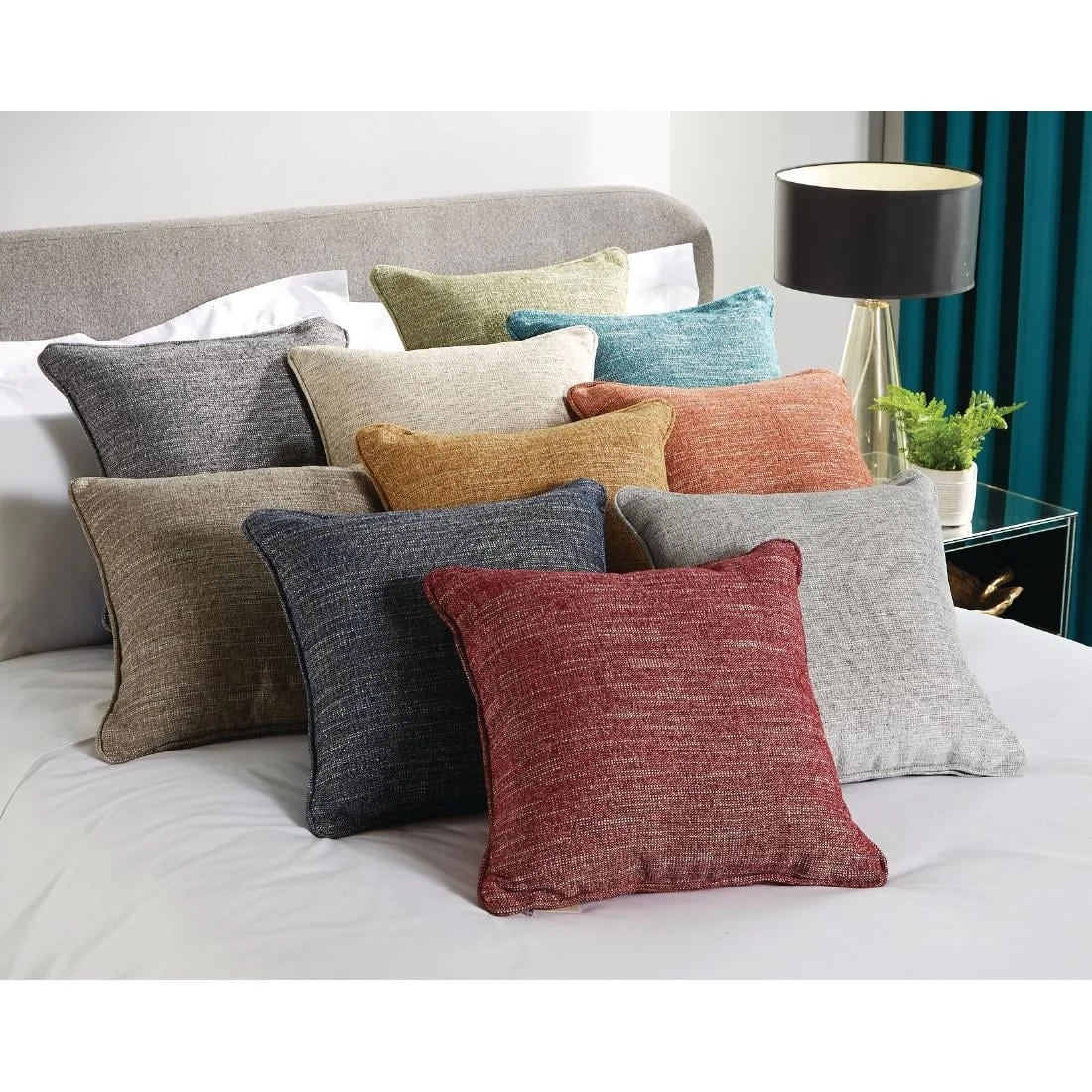 Mitre Polaris Throw Cushion Smoke 43 x43cm - Image 2