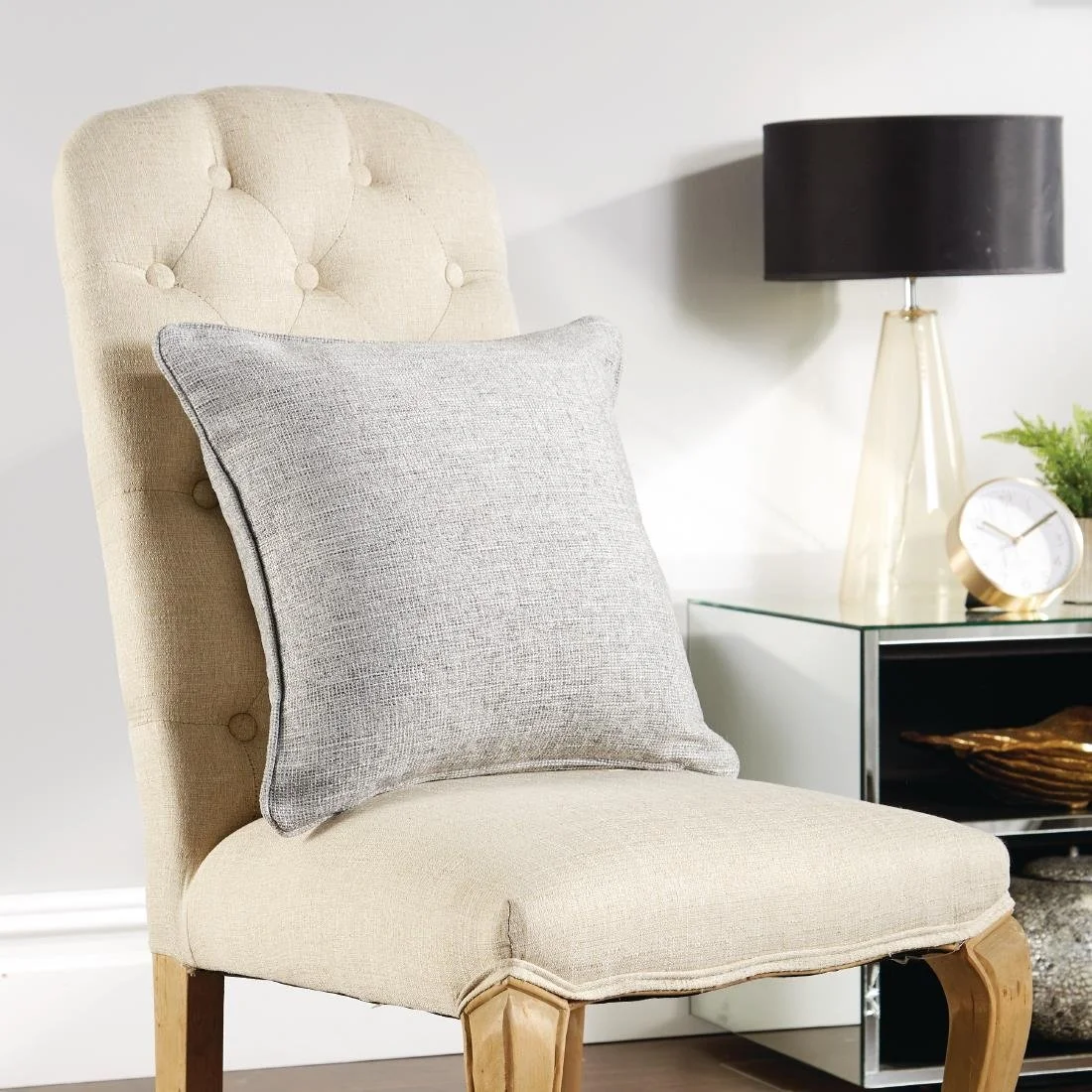 Mitre Polaris Throw Cushion Smoke 43 x43cm - Image 1