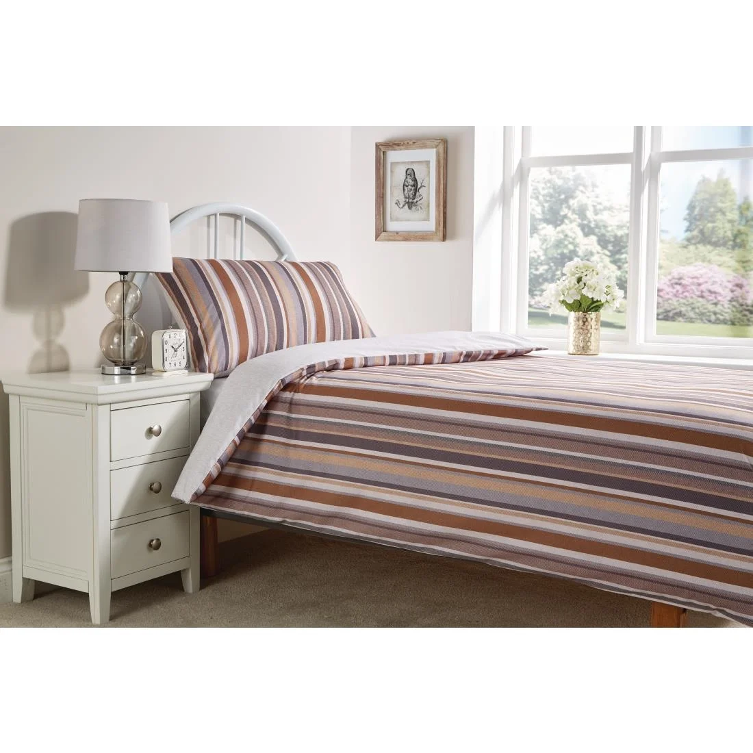 Mitre Essentials Fiorella Pillowcase Graphite - Image 2