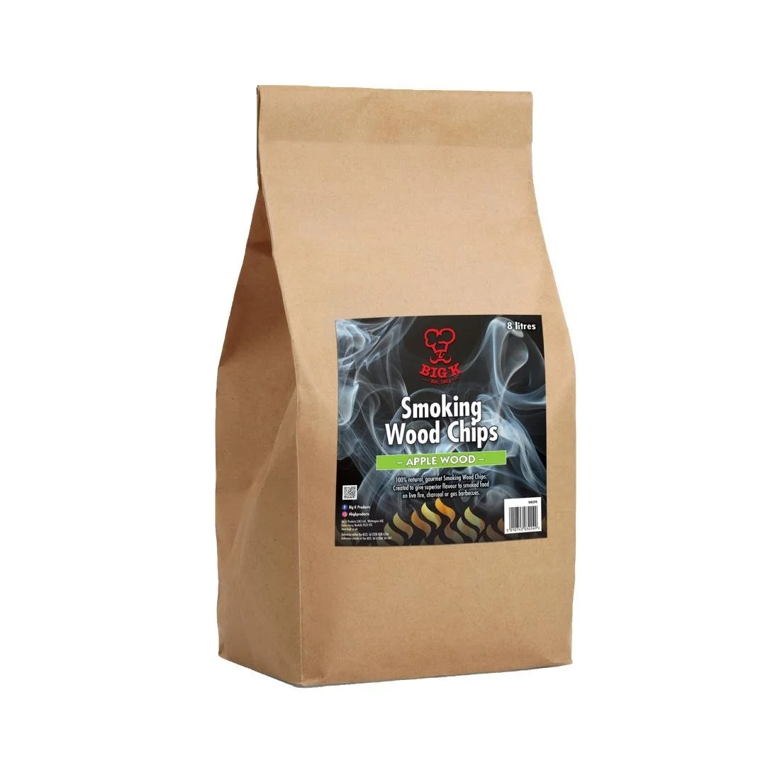 Big K Smoking Wood Chips Apple Wood Chips 8Ltr