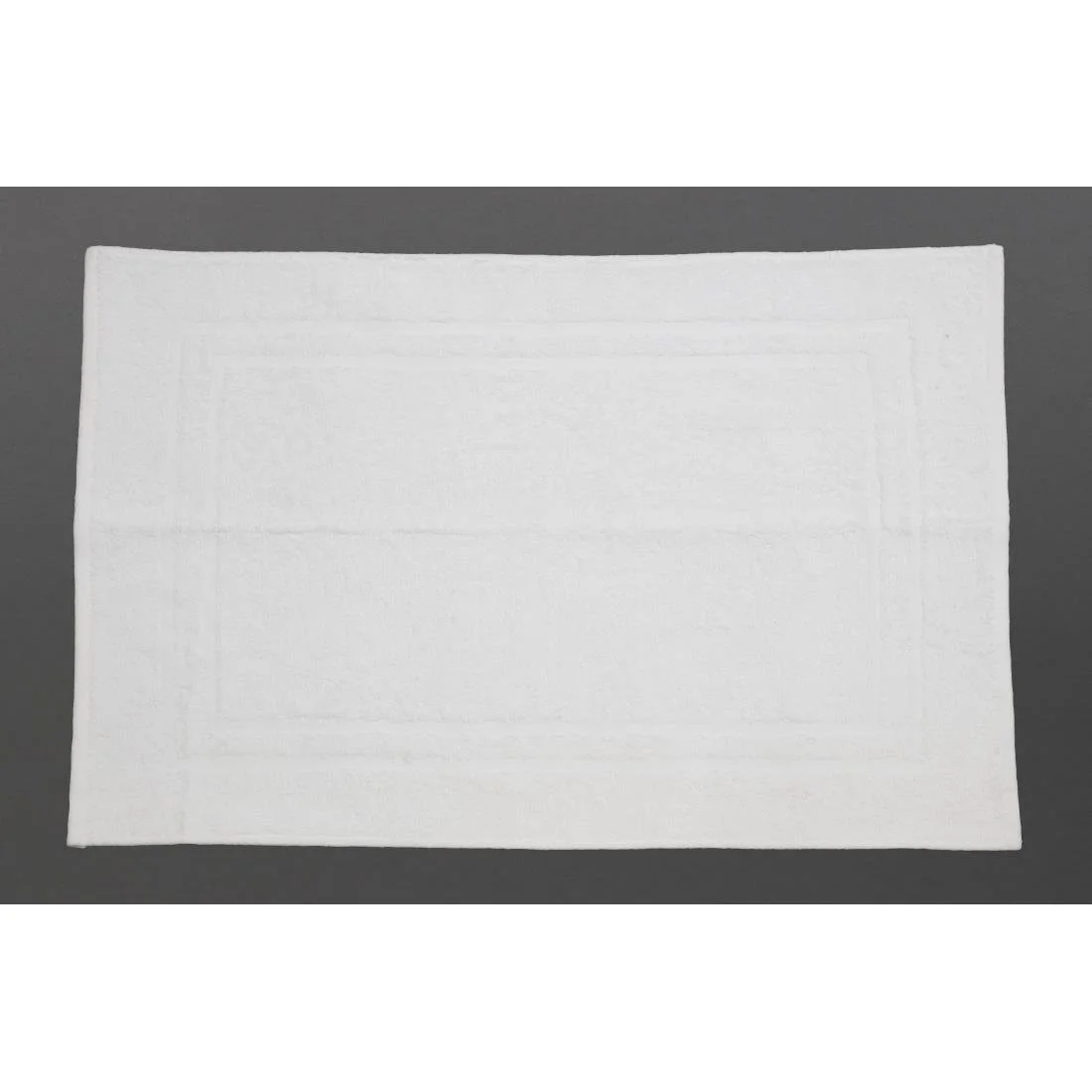 EcoKnit Bath Mat White, 800gsm - Image 2