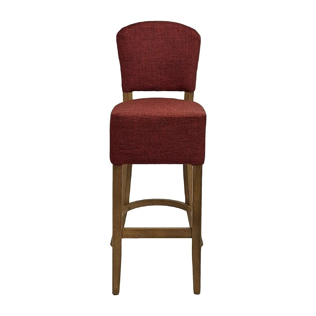 Hanoi Bar Chair in Weathered Oak with Shetland Scarlett - Image 3