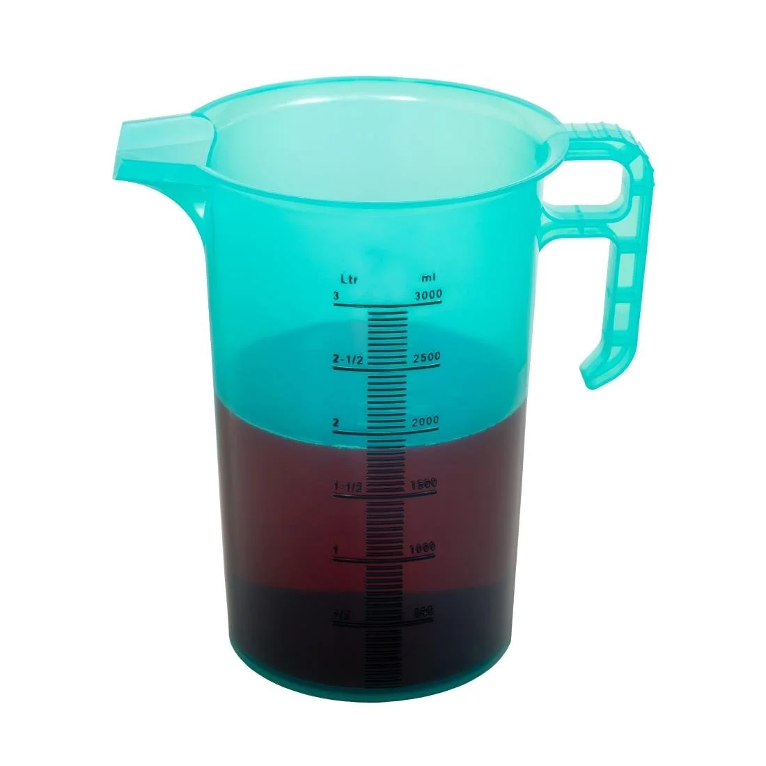 Pro-Measures Polypropylene Measuring Jug Green 3Ltr - Image 2