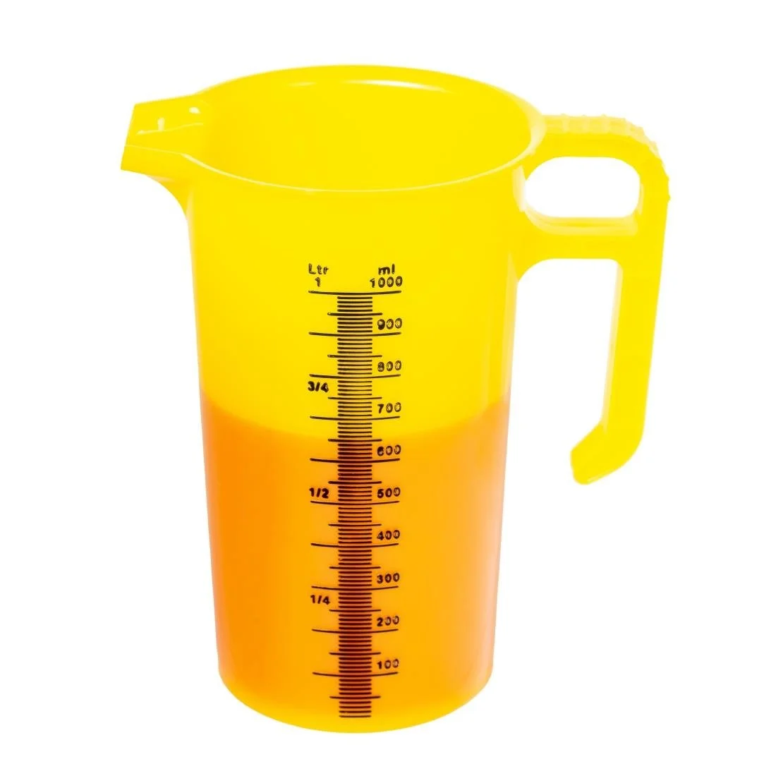 Pro-Measures Polypropylene Measuring Jug Yellow 1Ltr - Image 3