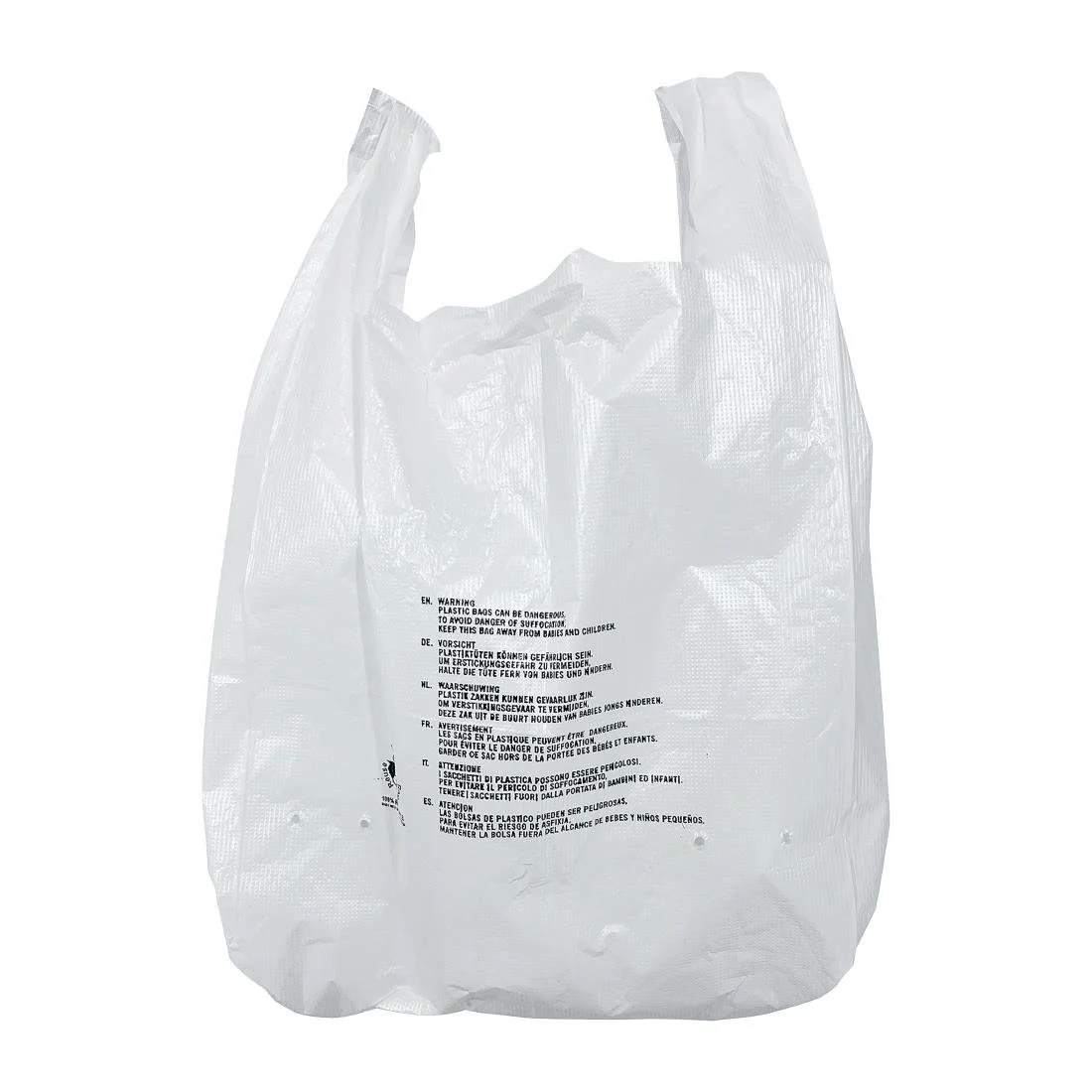 Fiesta Recyclable Large White Carrier Bag (1000 Pack) - Image 2