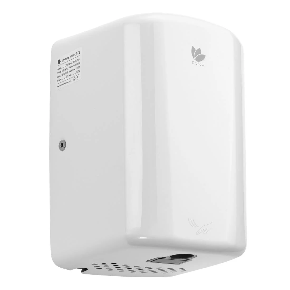 Dryflow Turboforce Junior PLUS Hand Dryer White - Image 1
