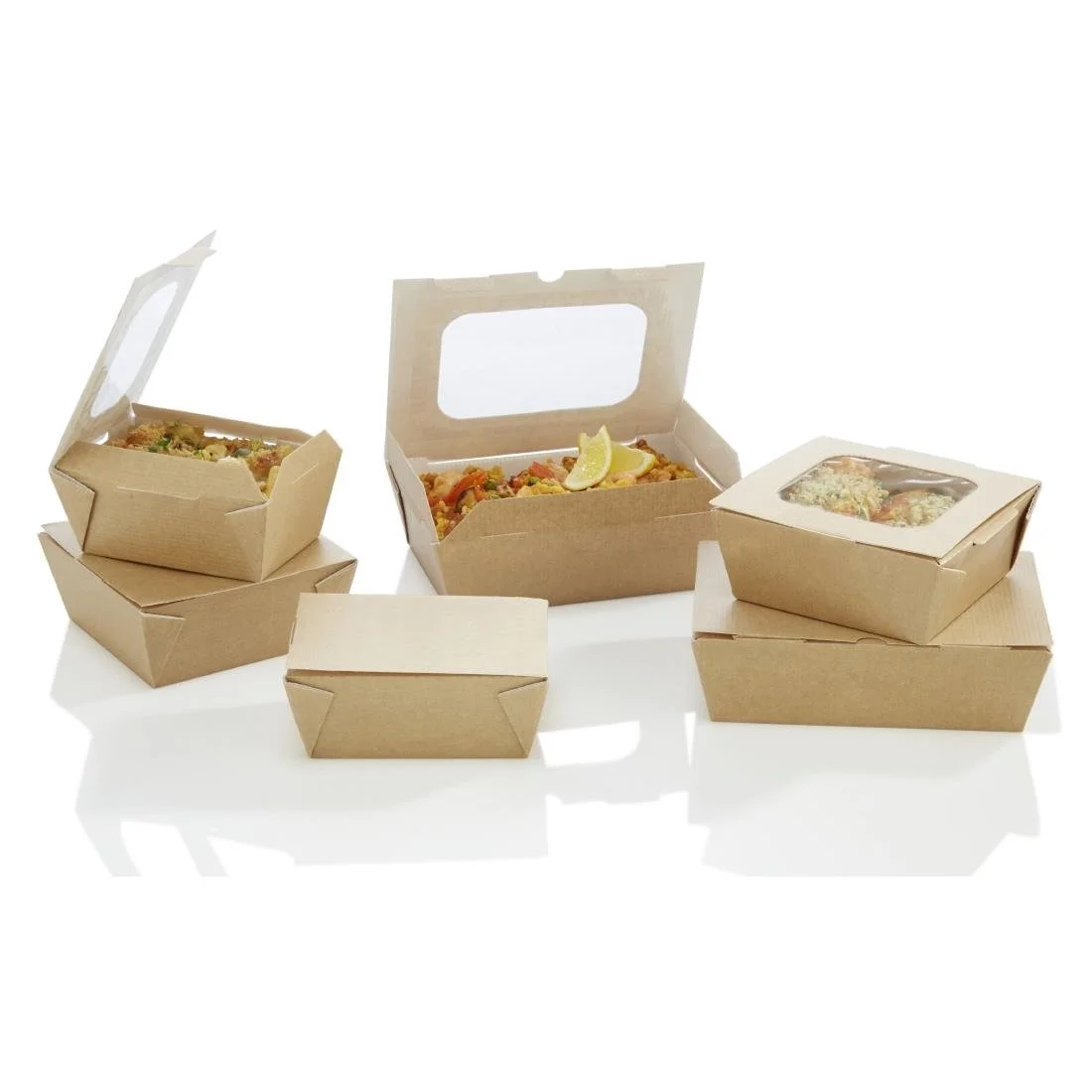 Huhtamaki Taste Medium Food to Go Box with window (270 Pack) - Image 2