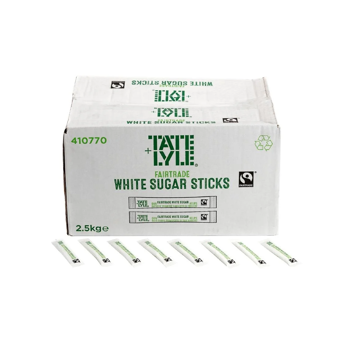 Tate & Lyle Fairtrade White Sugar Sticks (1000 Pack) - Image 2