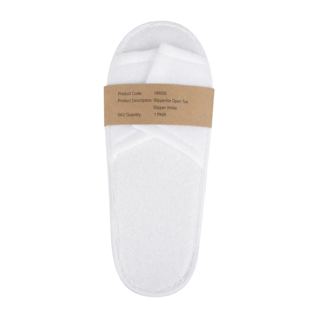 Mitre Essentials Slipperlite Open Toe Slippers White - Image 2