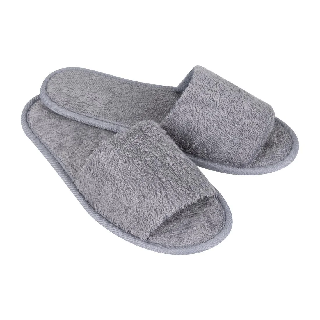 Mitre Luxury Curzon Open Toe Slippers Grey