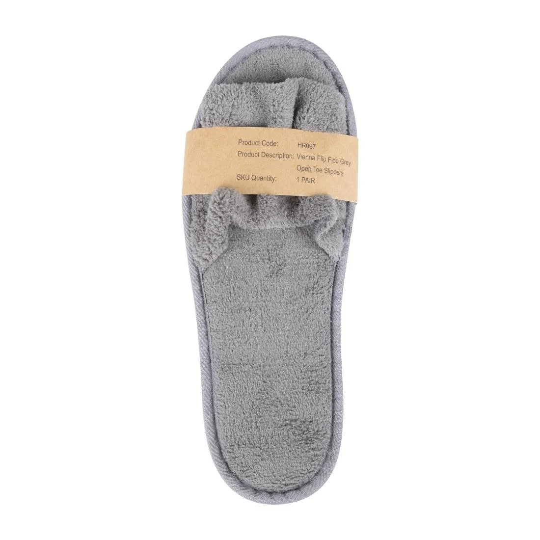 Mitre Comfort Vienna Open Toe Slippers Grey - Image 2