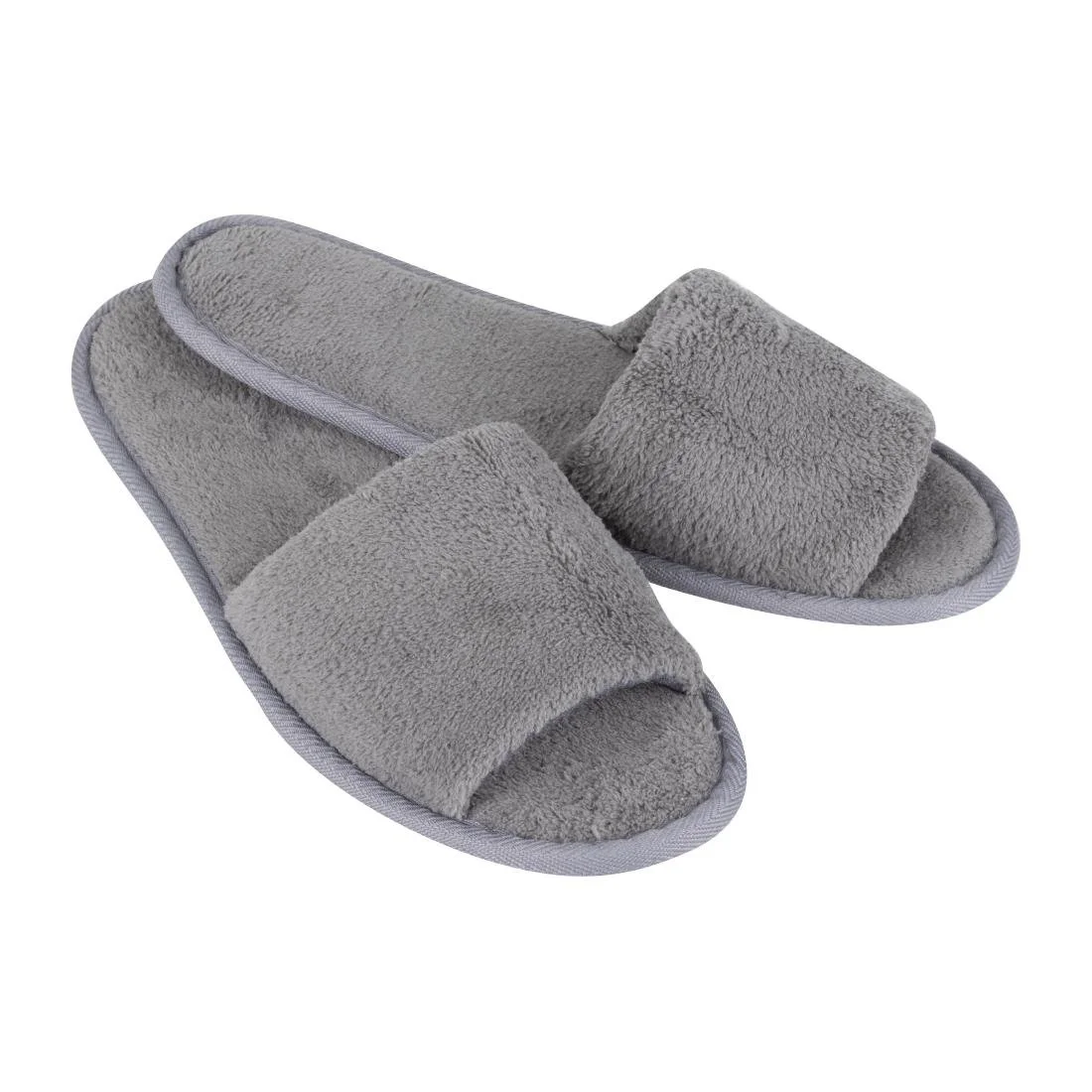 Mitre Comfort Vienna Open Toe Slippers Grey - Image 3