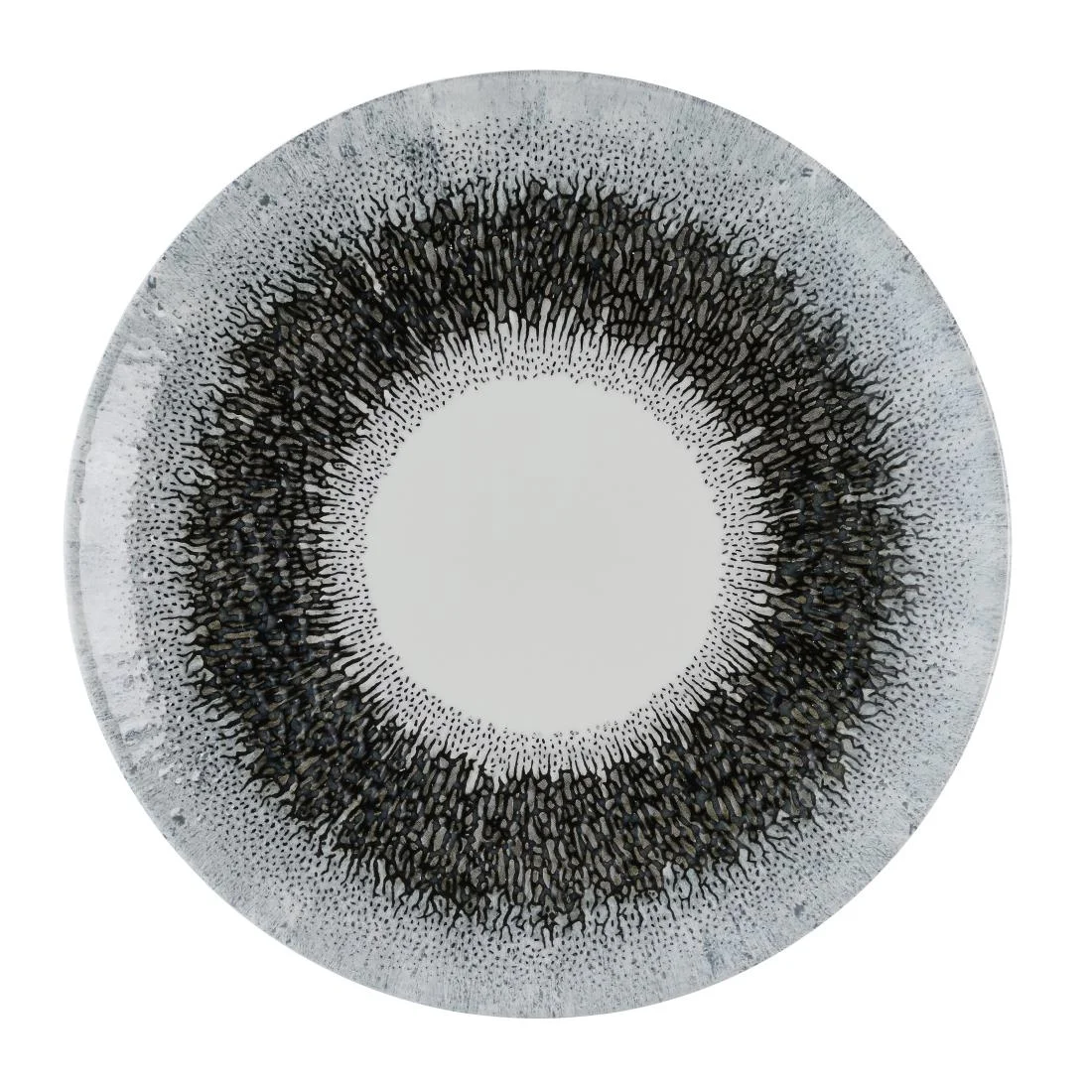 Churchill Studio Prints Fusion Black Evolve Coupe Plates 220mm (12 Pack)