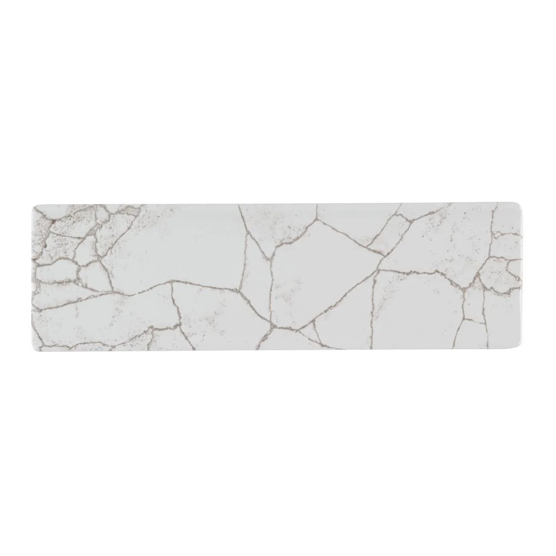 Churchill Studio Prints Kintsugi Agate Grey Oblong Plates 300x90mm (6 Pack)