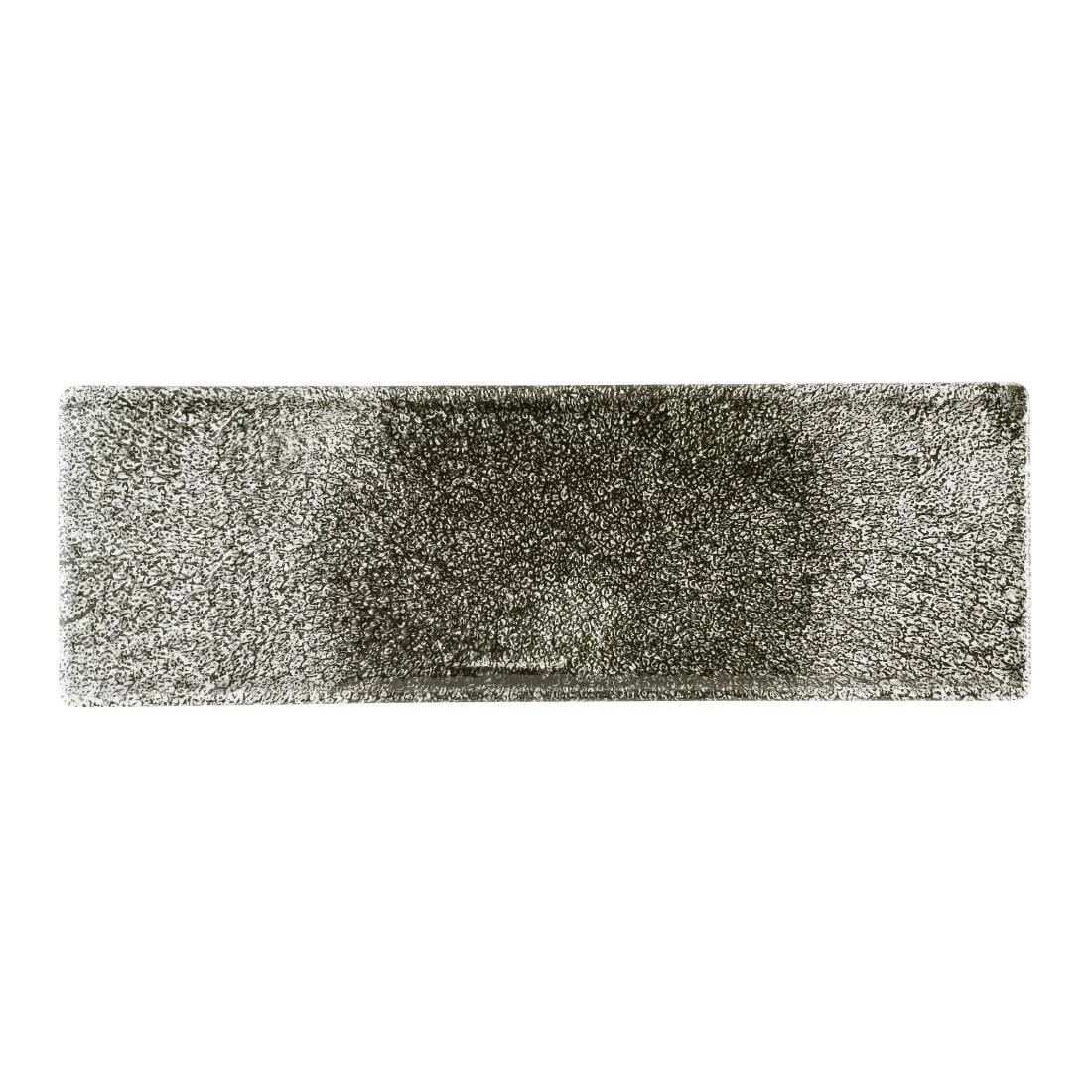 Churchill Raku Quartz Black Oblong Plates 330 x 110mm (6 Pack)