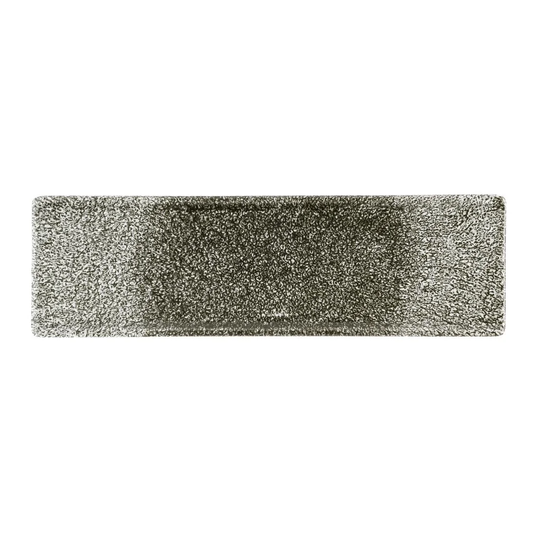 Churchill Raku Quartz Black Oblong Plates 300 x 90mm (6 Pack)