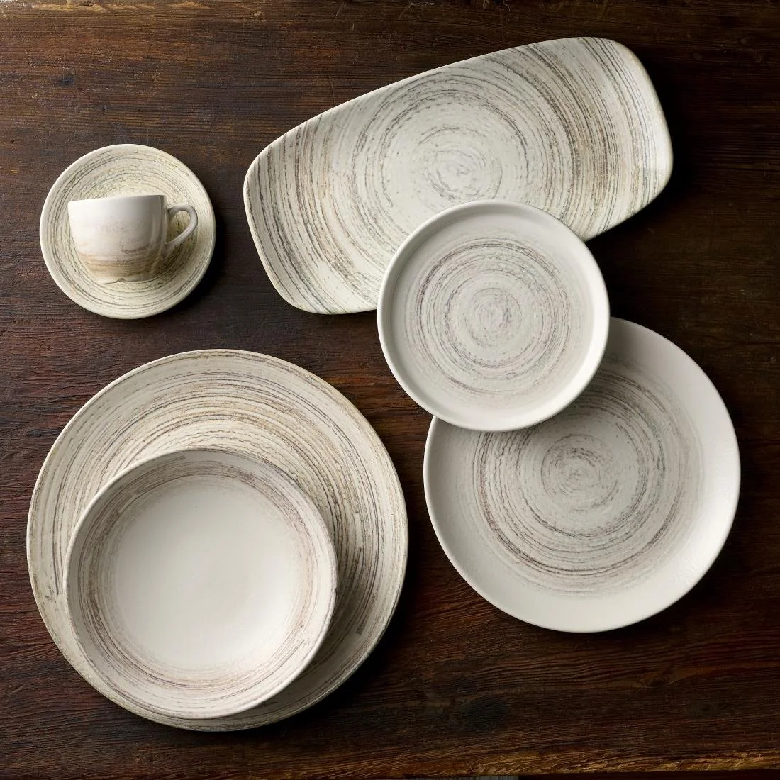 Churchill Elements Dune Chef's Oblong Plates 350 x 187mm (6 Pack) - Image 2