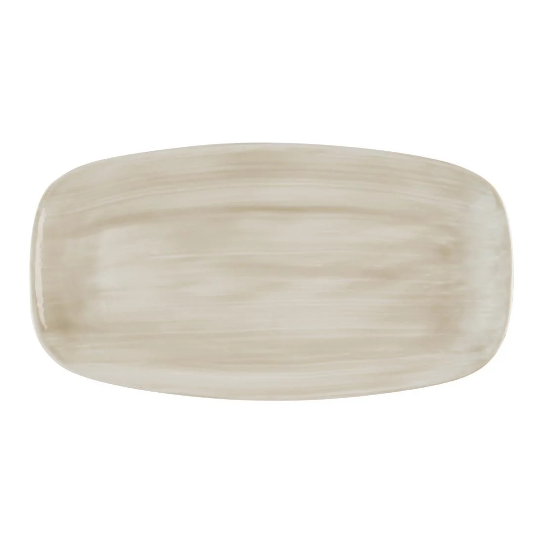 Churchill Stonecast Canvas Natural Chef's Oblong Plates 350x187mm (6 Pack)