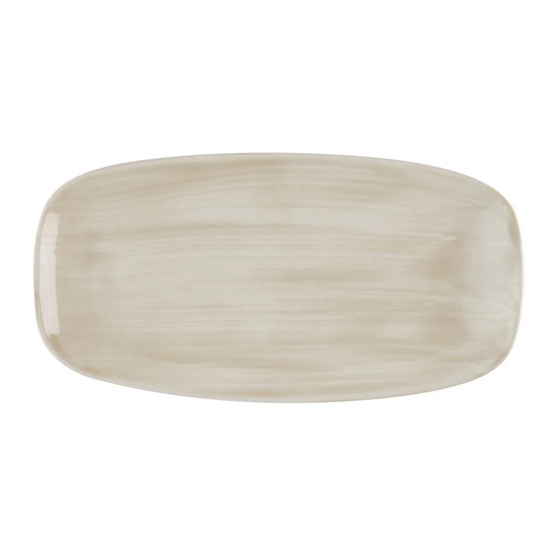 Churchill Stonecast Canvas Natural Chefs Oblong Plates 288x152mm(12 Pack)