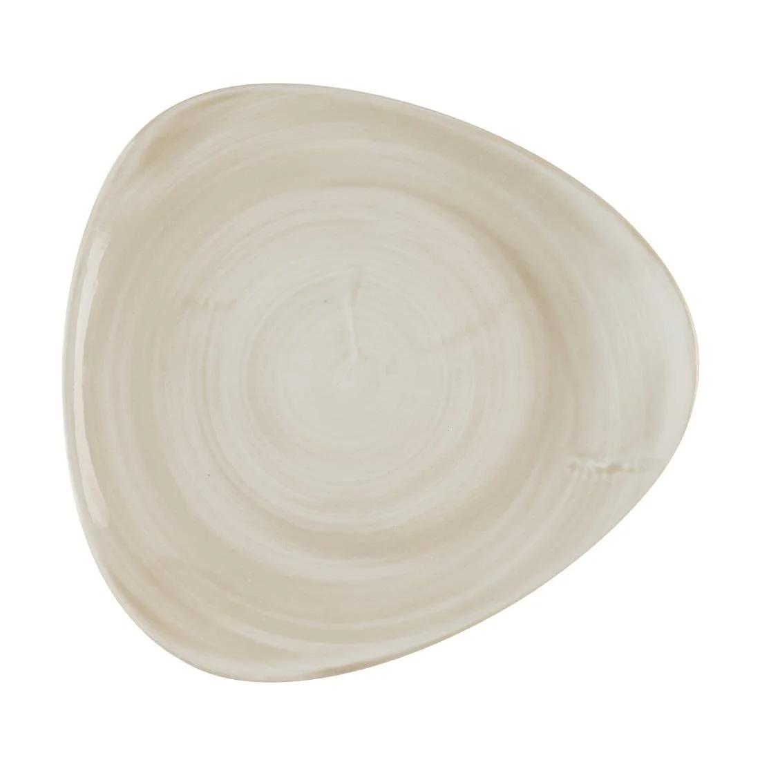 Churchill Stonecast Canvas Natural Lotus Plates 228mm (12 Pack) - Image 1