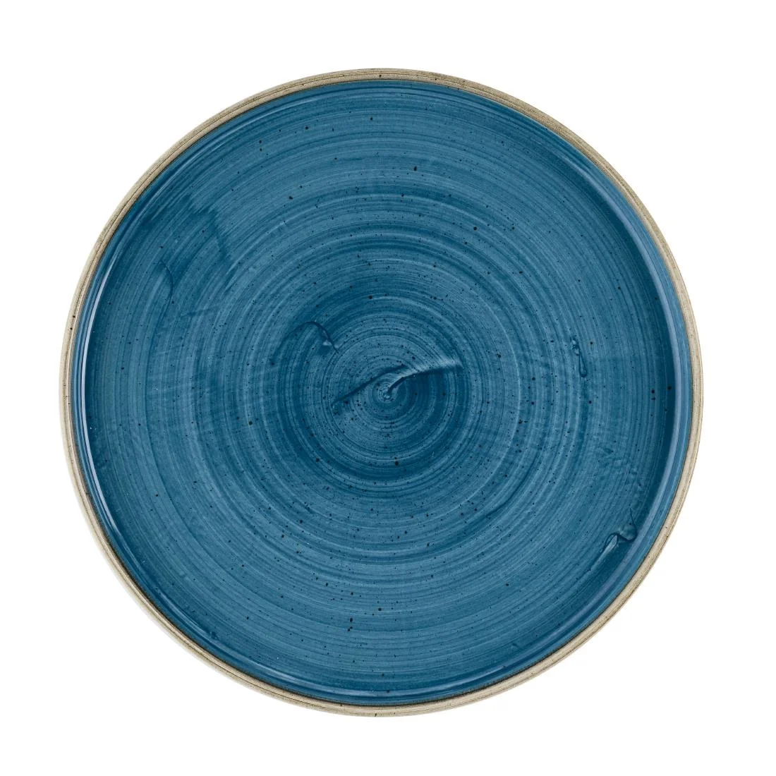 Churchill Stonecast Java Blue Walled Plates 260mm (6 Pack)