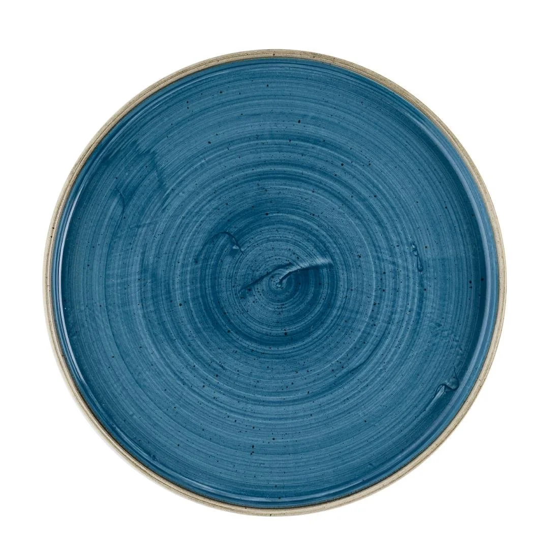 Churchill Stonecast Java Blue Walled Plates 260mm (6 Pack) - Image 1