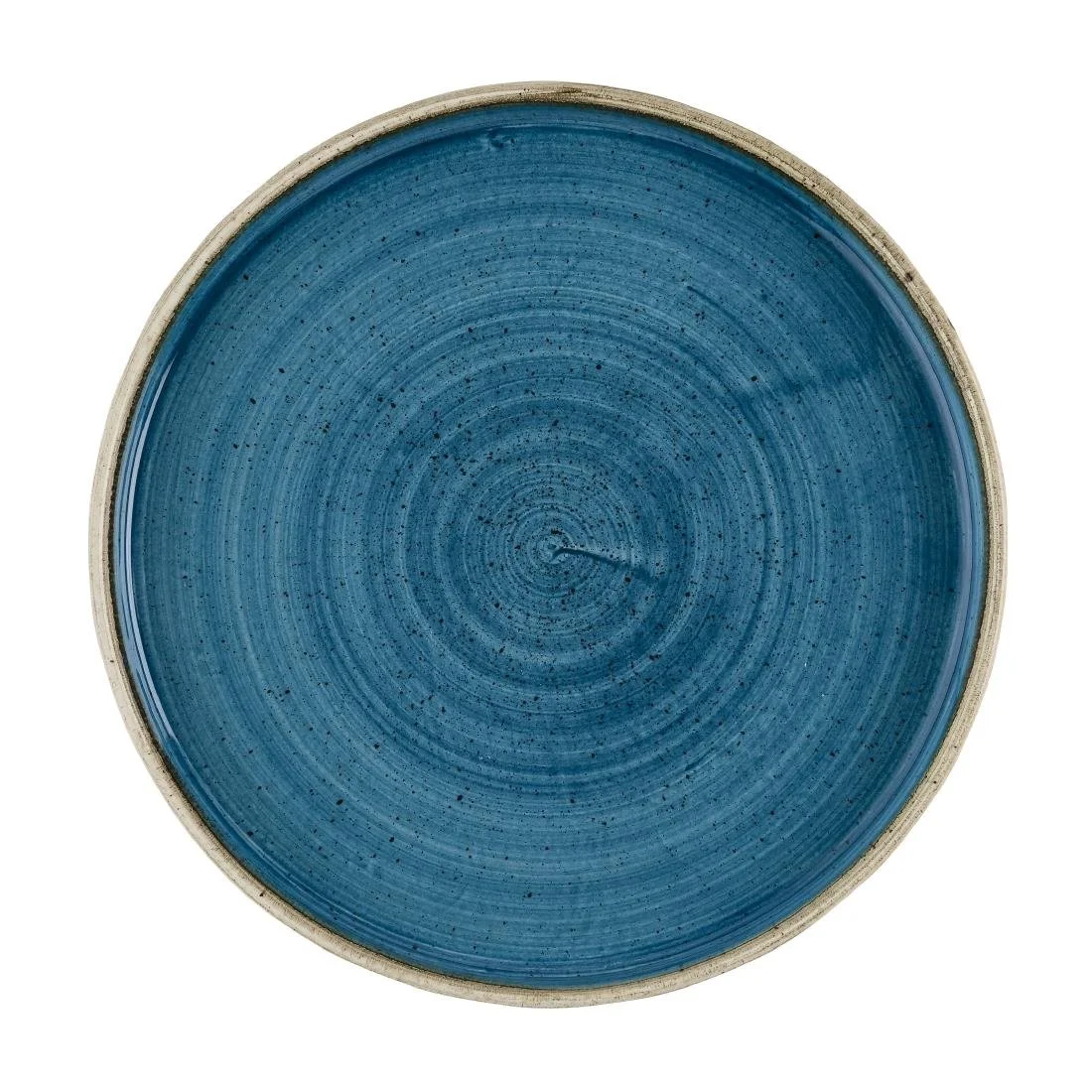 Churchill Stonecast Java Blue Walled Plates 210mm (6 Pack) - Image 1